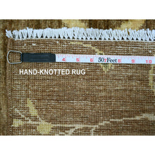 Load image into Gallery viewer, 8&#39;1&quot;x9&#39;6&quot; Coffee Brown, Peshawar, Sparrows On The Tree, Densely Woven, Hand Knotted, High Mountain Wool, Soft To The Touch, Oriental Rug FWR126642