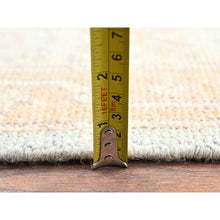 Load image into Gallery viewer, 4&#39;10&quot;x6&#39;9&quot; Beige, Hand Knotted, Turkish Knot, Zero Pile, Sheared Low, Anatolian Village Design, Pure Wool, Oriental Rug FWR12660