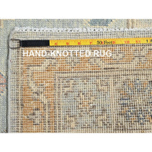 Load image into Gallery viewer, 4&#39;10&quot;x6&#39;9&quot; Beige, Hand Knotted, Turkish Knot, Zero Pile, Sheared Low, Anatolian Village Design, Pure Wool, Oriental Rug FWR12660