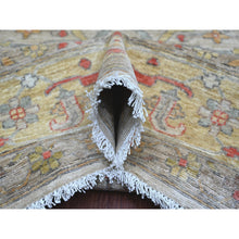 Load image into Gallery viewer, 9&#39;x11&#39;10&quot; Oyster Gray, Peshawar With Bijar Garus Design, Vegetable Dyes, Densely Woven, Hand Knotted, 100% Wool, Oriental Rug FWR126666