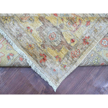 Load image into Gallery viewer, 9&#39;x11&#39;10&quot; Oyster Gray, Peshawar With Bijar Garus Design, Vegetable Dyes, Densely Woven, Hand Knotted, 100% Wool, Oriental Rug FWR126666