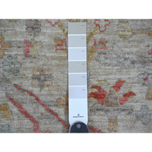 Load image into Gallery viewer, 9&#39;x11&#39;10&quot; Oyster Gray, Peshawar With Bijar Garus Design, Vegetable Dyes, Densely Woven, Hand Knotted, 100% Wool, Oriental Rug FWR126666