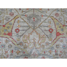 Load image into Gallery viewer, 9&#39;x11&#39;10&quot; Oyster Gray, Peshawar With Bijar Garus Design, Vegetable Dyes, Densely Woven, Hand Knotted, 100% Wool, Oriental Rug FWR126666