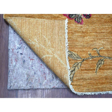 Load image into Gallery viewer, 9&#39;x11&#39;10&quot; Copper Brown, Sparrows On The Tree, Peshawar, Densely Woven, High Mountain Wool, Hand Knotted, Soft To The Touch, Oriental Rug FWR126678