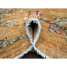 Load image into Gallery viewer, 9&#39;x11&#39;10&quot; Copper Brown, Sparrows On The Tree, Peshawar, Densely Woven, High Mountain Wool, Hand Knotted, Soft To The Touch, Oriental Rug FWR126678