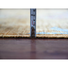 Load image into Gallery viewer, 9&#39;x11&#39;10&quot; Copper Brown, Sparrows On The Tree, Peshawar, Densely Woven, High Mountain Wool, Hand Knotted, Soft To The Touch, Oriental Rug FWR126678