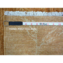 Load image into Gallery viewer, 9&#39;x11&#39;10&quot; Copper Brown, Sparrows On The Tree, Peshawar, Densely Woven, High Mountain Wool, Hand Knotted, Soft To The Touch, Oriental Rug FWR126678