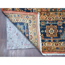 Load image into Gallery viewer, 9&#39;2&quot;x11&#39;7&quot; Crimson Red, Aryana Grade, Serapi Heriz With Large Medallion Design, Vegetable Dyes, High Mountain Wool, Hand Knotted, Soft Pile, Densely Woven, Oriental Rug FWR126684