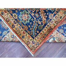 Load image into Gallery viewer, 9&#39;2&quot;x11&#39;7&quot; Crimson Red, Aryana Grade, Serapi Heriz With Large Medallion Design, Vegetable Dyes, High Mountain Wool, Hand Knotted, Soft Pile, Densely Woven, Oriental Rug FWR126684