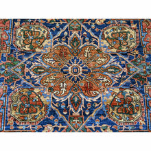 Load image into Gallery viewer, 9&#39;2&quot;x11&#39;7&quot; Crimson Red, Aryana Grade, Serapi Heriz With Large Medallion Design, Vegetable Dyes, High Mountain Wool, Hand Knotted, Soft Pile, Densely Woven, Oriental Rug FWR126684