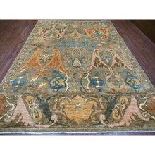 Load image into Gallery viewer, 8&#39;10&quot;x11&#39;10&quot; Cedar Brown, Bijar Garus Design, Vegetable Dyes, High Mountain Wool, Hand Knotted, Soft Pile, Densely Woven, Oriental Rug FWR126690