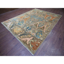 Load image into Gallery viewer, 8&#39;10&quot;x11&#39;10&quot; Cedar Brown, Bijar Garus Design, Vegetable Dyes, High Mountain Wool, Hand Knotted, Soft Pile, Densely Woven, Oriental Rug FWR126690