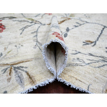 Load image into Gallery viewer, 9&#39;2&quot;x12&#39; Daisy White, Peshawar, Sparrows On The Tree, Densely Woven, High Mountain Wool, Hand Knotted, Soft To The Touch, Oriental Rug FWR126702