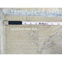 Load image into Gallery viewer, 8&#39;9&quot;x11&#39;7&quot; Chiffon White, Sparrows On The Tree, Peshawar, High Mountain Wool, Hand Knotted, Soft To The Touch, Densely Woven, Oriental Rug FWR126708