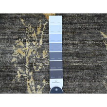 Load image into Gallery viewer, &#39;9&#39;x11&#39;7&quot; Charcoal Black, Sparrows On The Tree, Peshawar, Densely Woven, High Mountain Wool, Hand Knotted, Soft To The Touch, Oriental Rug FWR126714