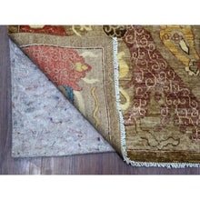 Load image into Gallery viewer, 9&#39;2&quot;x11&#39;4&quot; Coffee Brown, Aryana Grade, Bijar Garus Design, Vegetable Dyes, High Mountain Wool, Hand Knotted, Soft Pile, Densely Woven, Oriental Rug FWR126720