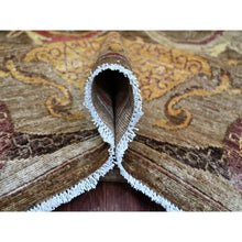 Load image into Gallery viewer, 9&#39;2&quot;x11&#39;4&quot; Coffee Brown, Aryana Grade, Bijar Garus Design, Vegetable Dyes, High Mountain Wool, Hand Knotted, Soft Pile, Densely Woven, Oriental Rug FWR126720