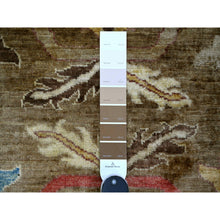 Load image into Gallery viewer, 9&#39;2&quot;x11&#39;4&quot; Coffee Brown, Aryana Grade, Bijar Garus Design, Vegetable Dyes, High Mountain Wool, Hand Knotted, Soft Pile, Densely Woven, Oriental Rug FWR126720