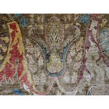 Load image into Gallery viewer, 9&#39;2&quot;x11&#39;4&quot; Coffee Brown, Aryana Grade, Bijar Garus Design, Vegetable Dyes, High Mountain Wool, Hand Knotted, Soft Pile, Densely Woven, Oriental Rug FWR126720