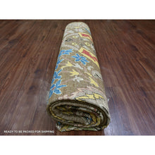 Load image into Gallery viewer, 9&#39;2&quot;x11&#39;4&quot; Coffee Brown, Aryana Grade, Bijar Garus Design, Vegetable Dyes, High Mountain Wool, Hand Knotted, Soft Pile, Densely Woven, Oriental Rug FWR126720