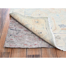 Load image into Gallery viewer, 5&#39;x6&#39;9&quot; Beau Blue, Turkish Knot, Anatolian Village Design, Zero Pile, Sheared Low, Hand Knotted, Pure Wool, Oriental Rug FWR12678