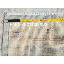 Load image into Gallery viewer, 5&#39;x6&#39;9&quot; Beau Blue, Turkish Knot, Anatolian Village Design, Zero Pile, Sheared Low, Hand Knotted, Pure Wool, Oriental Rug FWR12678