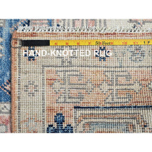 Load image into Gallery viewer, 4&#39;10&quot;x6&#39;9&quot; Peach Color, Turkish Knot, Zero Pile, Sheared Low, Anatolian Village Design, Hand Knotted, Pure Wool, Oriental Rug FWR12732