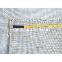 Load image into Gallery viewer, 2&#39;1&quot;x5&#39;10&quot; Papyrus White, Worn Down Fragment, Organic Wool Hand Knotted White Wash Old Persian Tabriz, Distressed Look And Sheared Low, Sides And Ends Secured, Oriental Runner Rug FWR1320