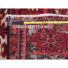 Load image into Gallery viewer, 9&#39;8&quot;x12&#39; Auburn Red, Vintage Persian Heriz With Geometric Medallion Design, Evenly Worn, 100% Wool, Hand Knotted, Cropped Thin, Good Condition, Sides And Ends Professionally Secured, Oriental Rug FWR1596