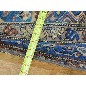 3'7"x14'2" Rust Red Antique North West Persian Even Wear Wide Runner Oriental Rug FWR163050