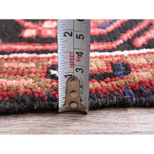 Load image into Gallery viewer, 8&#39;4&quot;x10&#39;2&quot; Blush Red, Vintage Persian Heriz With Large Medallion Design, Even Wear, Shaved Down, Hand Knotted, 100% Wool, Good Condition, Sides And Ends Professionally Secured, Oriental Rug FWR1674