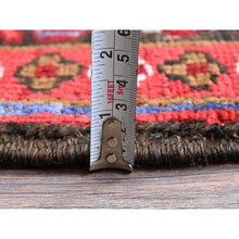 Load image into Gallery viewer, 10&#39;1&quot;x12&#39;7&quot; Imperial Red, Vintage Persian Heriz With Large Medallion Design, 100% Wool, Hand Knotted, Evenly Worn, Shaved Down, Good Condition, Sides And Ends Professionally Secured, Oriental Rug FWR1692