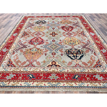 Load image into Gallery viewer, 7&#39;10&quot;x9&#39;10&quot; Whisper Green, Afghan Oushak Design, 100% Wool, Hand Knotted, Denser Weave, Vegetable Dyes, Oriental Rug FWR1812