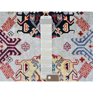 7'10"x9'10" Whisper Green, Afghan Oushak Design, 100% Wool, Hand Knotted, Denser Weave, Vegetable Dyes, Oriental Rug FWR1812