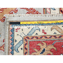 Load image into Gallery viewer, 7&#39;10&quot;x9&#39;5&quot; Anti-Flash White, Hand Knotted, White Wash Khotan Inspired Pomegranate Design, Shiny Wool, Oriental Rug FWR448002
