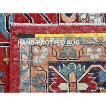 Load image into Gallery viewer, 8&#39;10&quot;x12&#39; Crimson Red, Afghan Peshawar With Serapi Heriz All Over Arrow Design, Hand Knotted, 100% Wool, Soft Pile, Densely Woven, Oriental Rug FWR1914