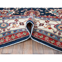 Load image into Gallery viewer, 8&#39;10&quot;x11&#39;9&quot; Navy Blue, Afghan Peshawar With Heriz All Over Design, Soft 100% Wool, Hand Knotted, Densely Woven, Oriental Rug FWR1920