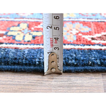 Load image into Gallery viewer, 8&#39;10&quot;x11&#39;9&quot; Navy Blue, Afghan Peshawar With Heriz All Over Design, Soft 100% Wool, Hand Knotted, Densely Woven, Oriental Rug FWR1920