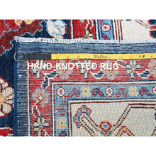 Load image into Gallery viewer, 8&#39;10&quot;x11&#39;9&quot; Navy Blue, Afghan Peshawar With Heriz All Over Design, Soft 100% Wool, Hand Knotted, Densely Woven, Oriental Rug FWR1920