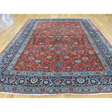 Load image into Gallery viewer, 7&#39;10&quot;x11&#39; Red Hand-knotted Antique Persian Kashan Full Pile Oriental Rug FWR192810