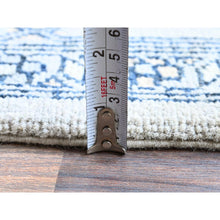 Load image into Gallery viewer, 8&#39;x9&#39;9&quot; Cloud Gray, Peshawar With Serapi Heriz Medallion Design, Hand Knotted, 100% Wool, Densely Woven, Oriental Rug FWR1926