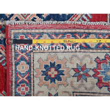Load image into Gallery viewer, 4&#39;10&quot;x7&#39;10&quot; Burnt Orange, Vintage Persian Shiraz with Geometric Pattern, Small Animal Figurines, Shaved Down, Zero Pile, Sides and Ends Professionally Secured, Hand Knotted, Pure Wool, Oriental Rug FWR4848