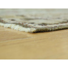 Load image into Gallery viewer, 3&#39;8&quot;x15&#39; Green Handmade Antique Caucasian Karabakh Pure Wool Wide Runner Rug FWR199068