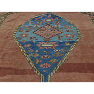 10'8"x14'1" Honey Brown Handmade Original Antique Persian Bakshaish Mint Cond Rug FWR204786