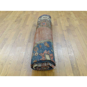 10'8"x14'1" Honey Brown Handmade Original Antique Persian Bakshaish Mint Cond Rug FWR204786