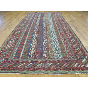 6'5"x15'6" Multicolored Antique Northwest Persian With Shawl Design Wide Runner Rug FWR206526