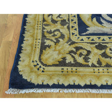 Load image into Gallery viewer, 10&#39;10&quot;x13&#39;8&quot; Navy Blue Old Spanish Savonnerie Exc Cond Hand-knotted Oversize Rug FWR206544