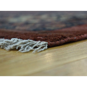 11'10"x23'4" Red Antique Persian Bibikabad Hand-knotted Gallery Size Rug FWR215700