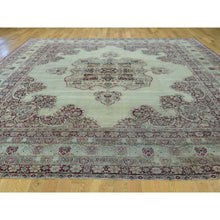Load image into Gallery viewer, 10&#39;9&quot;x12&#39; Beige Antique Lavar Kerman With Natural Cranberry Dyes Oriental Rug FWR216360