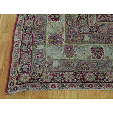 Load image into Gallery viewer, 10&#39;9&quot;x12&#39; Beige Antique Lavar Kerman With Natural Cranberry Dyes Oriental Rug FWR216360